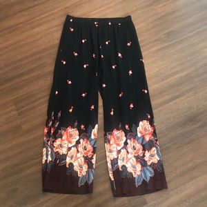 Anthro ett:twa Blake floral printed pants